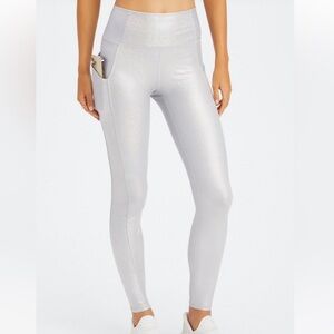 Fabletics Silver Foil Leggings
